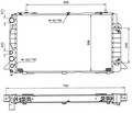 Радиатор охлаждения Audi 80 IV 1620 A OE 8A0121251A